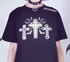 koszulka ORNATE CROSSES czarna (2)