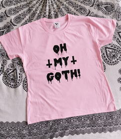 Koszulka OH MY GOTH róż damska M XL