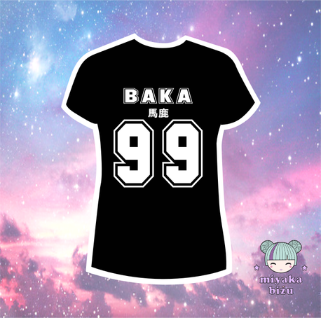 koszulka BAKA 馬鹿 czarna (1)