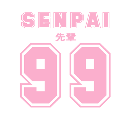 koszulka SENPAI 先輩 róż (2)